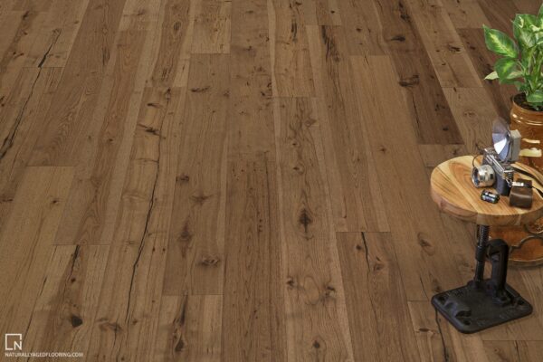 Naturally Medallion - Flooring FMH Brook Aged Stony 7-1/2" Hickory Floors