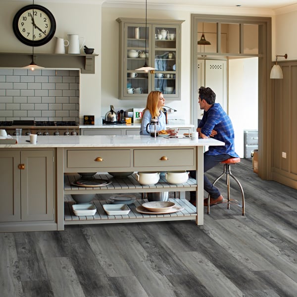 Southwind FMH - Gray 9" Plank Highland Floors Authentic Flooring